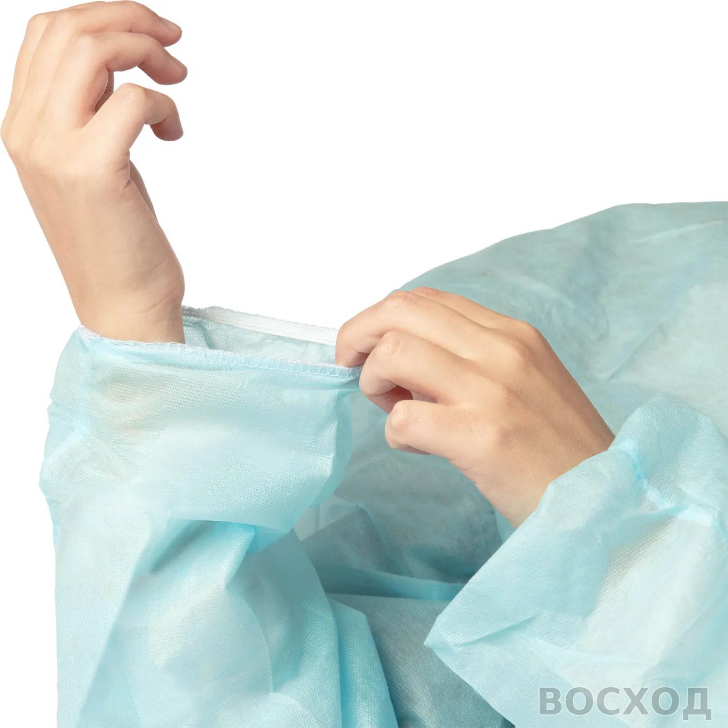 Халат хирург. стер."Евро"пл.25 длина 140 - изображение 6