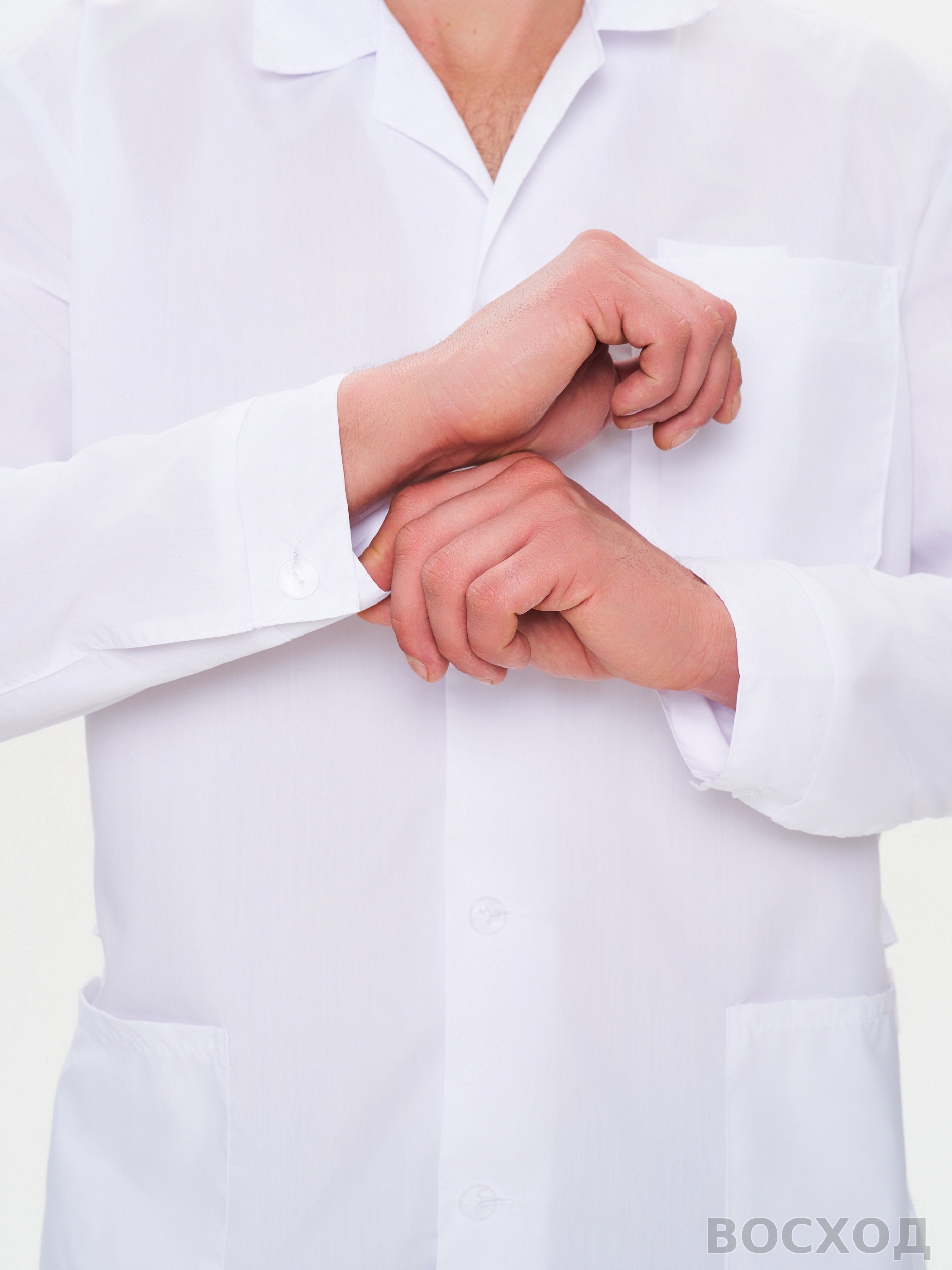 Халат мужской "Символ" белый - изображение 3