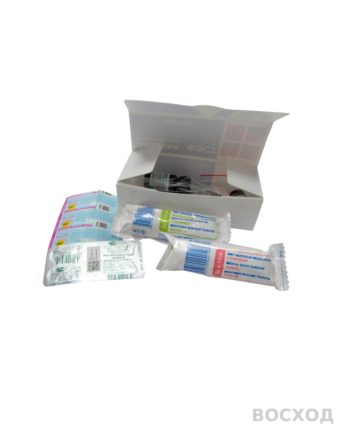 Аптечка ФЭСТ индивидуальная МИНИ (футляр-коробка из пластика), арт.1077 (х14)