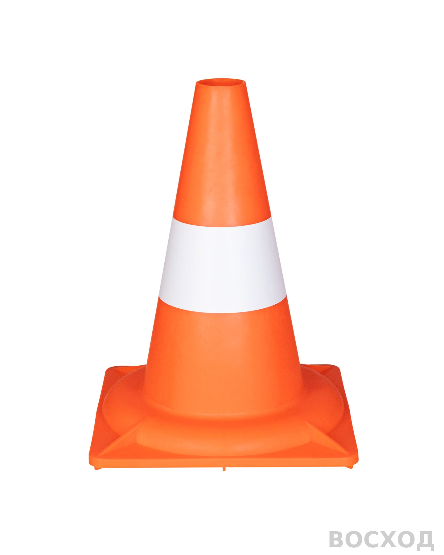 Конус сигнальный дорожный КС-1.2 320 мм мягкий с белой полосой