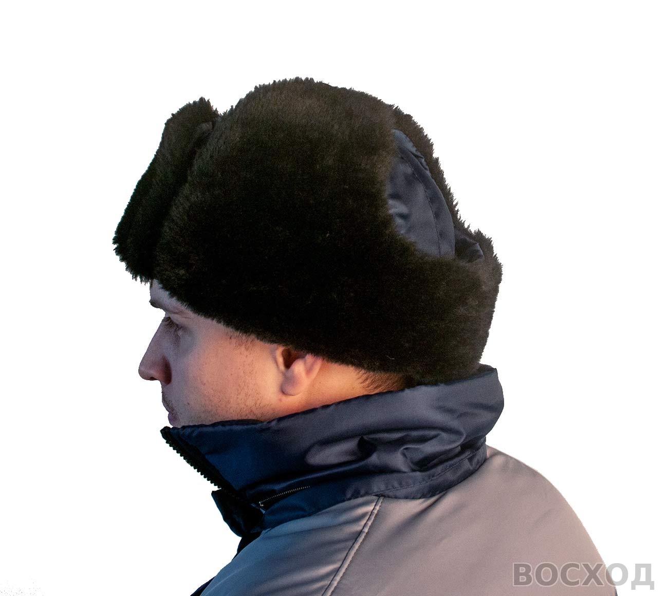 Шапка "Антифрост" т-синяя, тк.Оксфорд, подкл. бязь (универс.размер 56-62) - изображение 1