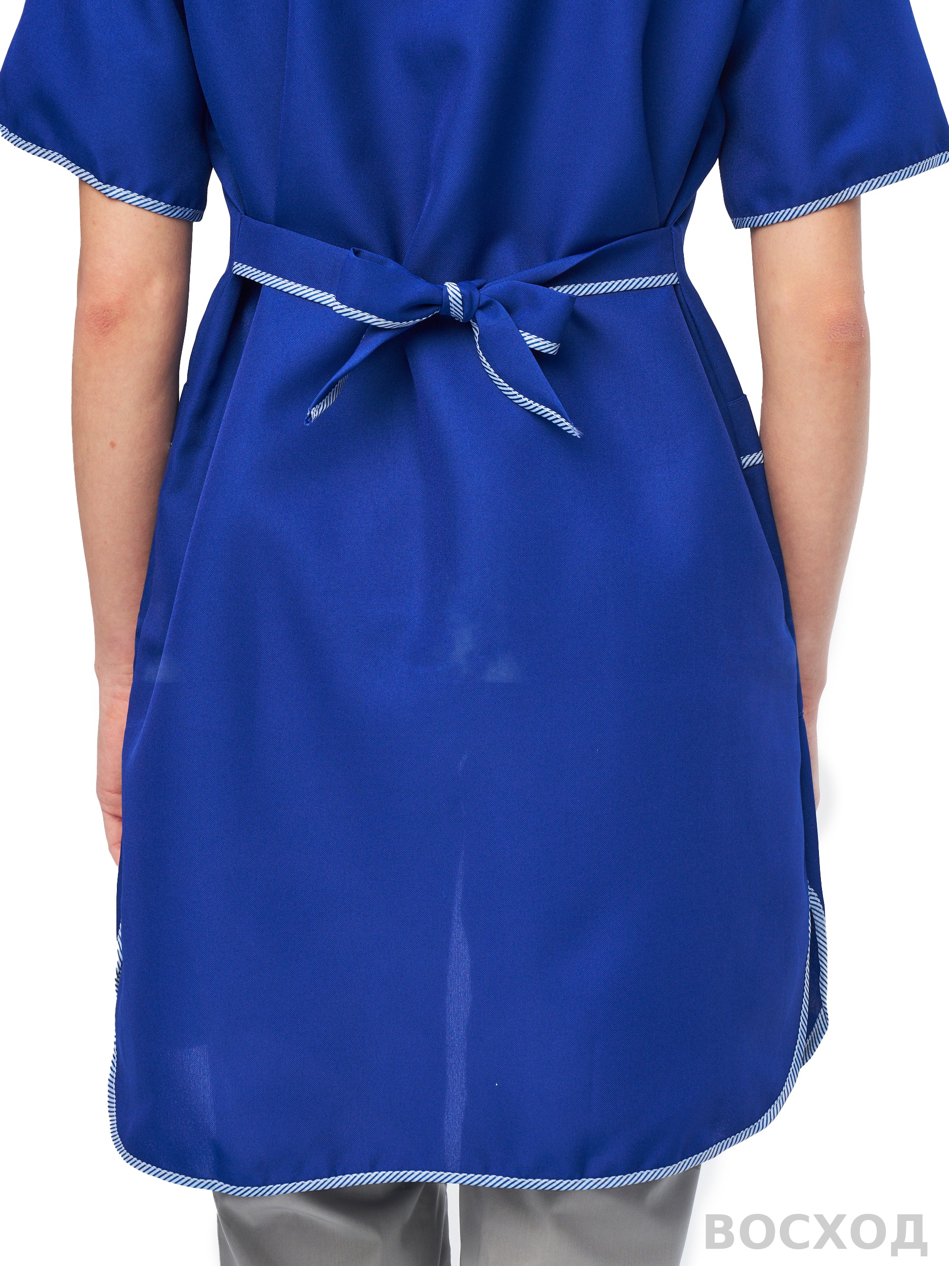 Халат женский "Сакура" васильковый - изображение 5