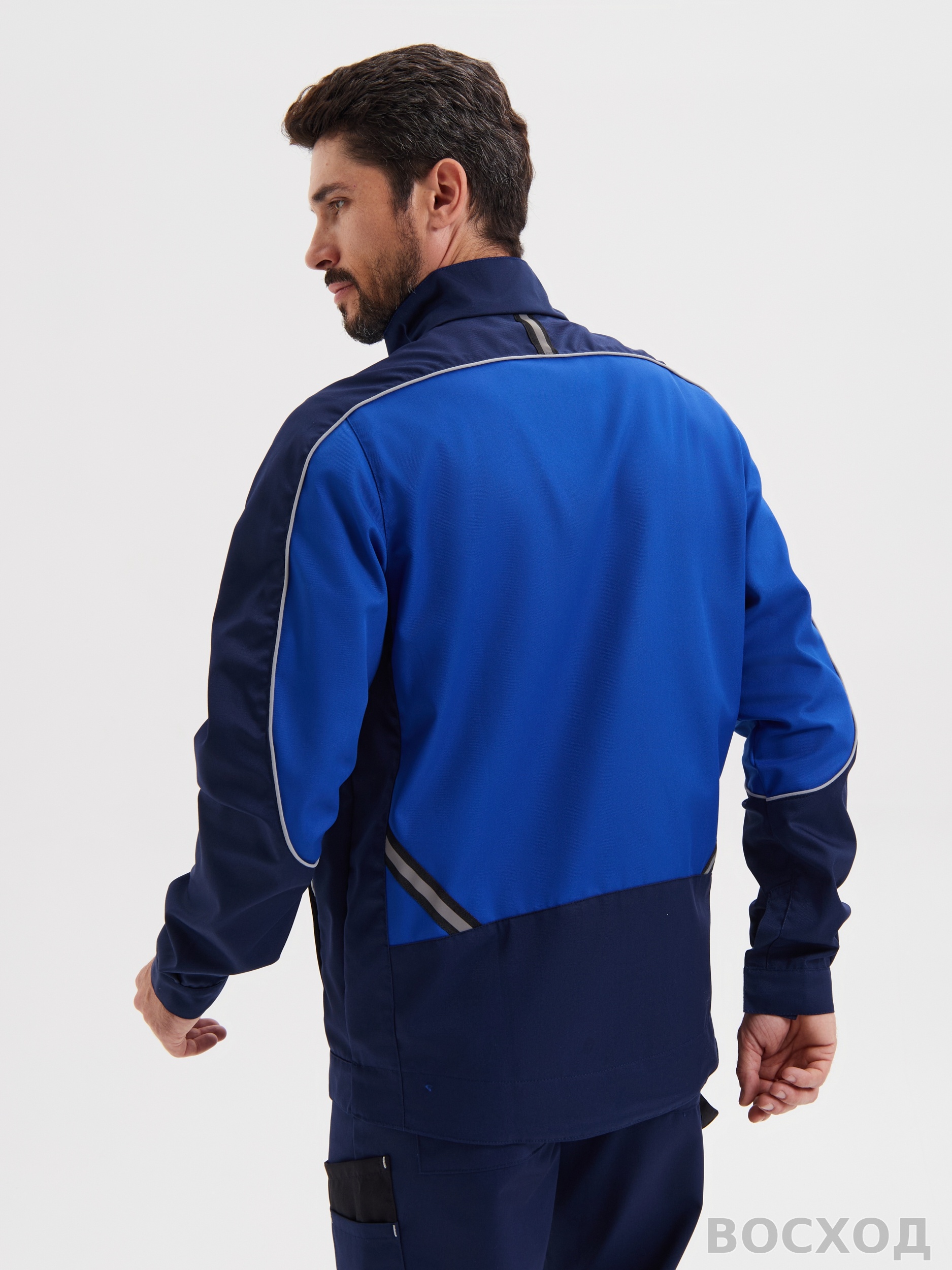 Костюм "КОСТА" куртка+брюки, цв. син/вас/черн (тк.Tomboy) - изображение 9